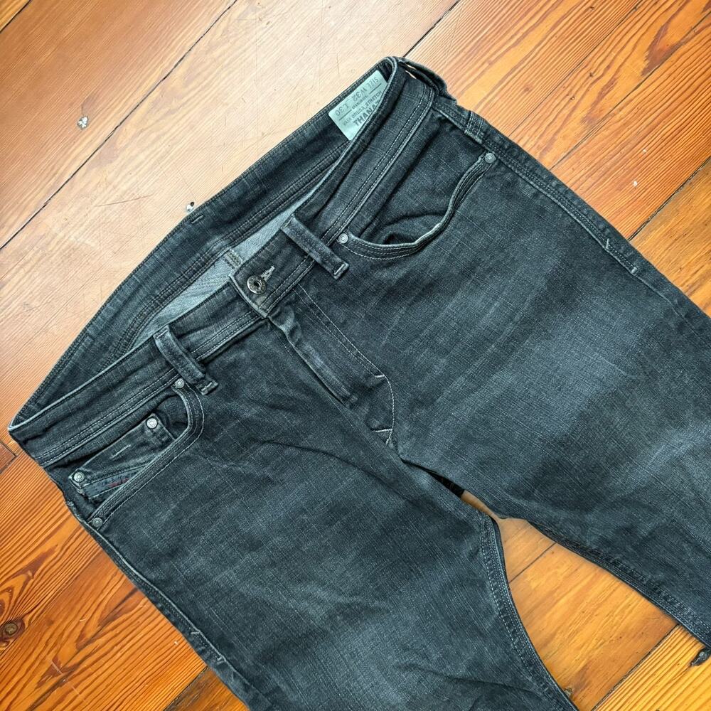 Vintage Y2K Diesel Jeans Thanaz Slim Black Men's Size 32x27